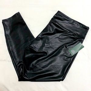 Wild Fable faux leather leggings - black